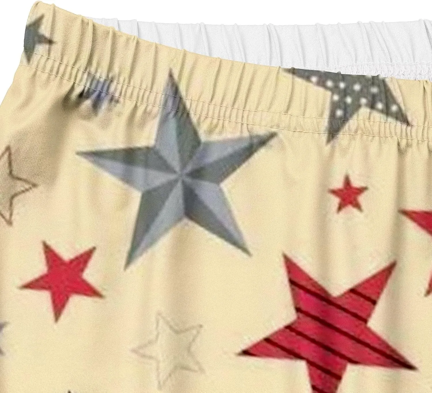 4th of July Capri Leggings for Women Summer High Waist American Flag Yoga Pants Patriotic Cropped Trousers with Pockets