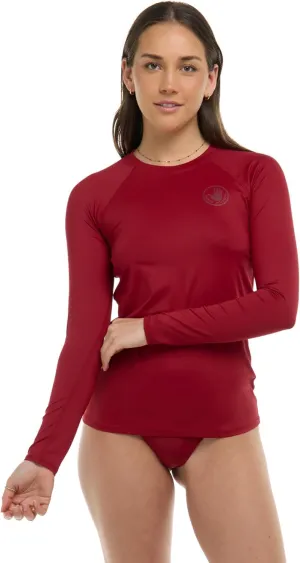 Body Glove Women's Standard Smoothies Sleek Solid Long Sleeve Rashguard with UPF 50 