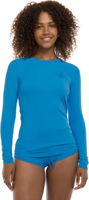 Body Glove Women's Standard Smoothies Sleek Solid Long Sleeve Rashguard with UPF 50 