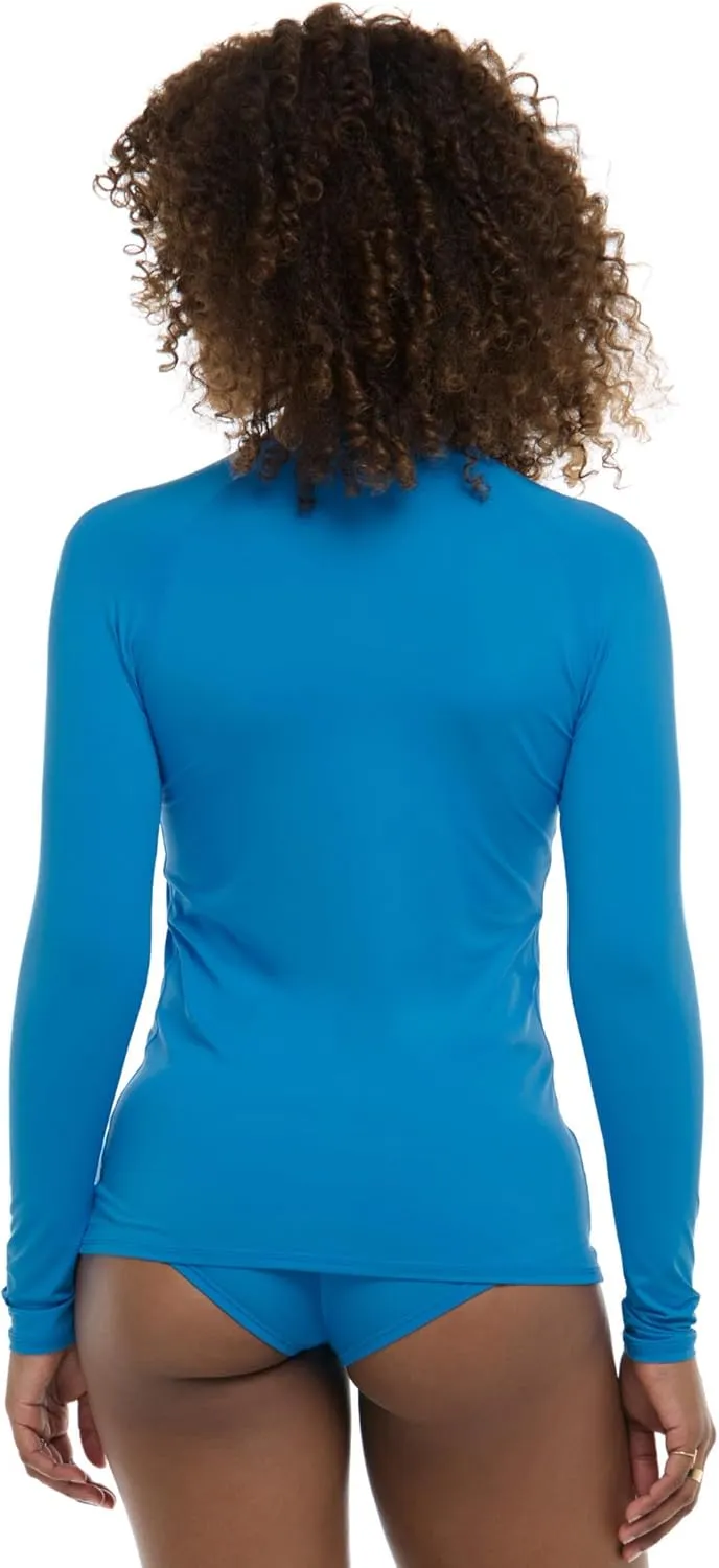 Body Glove Women's Standard Smoothies Sleek Solid Long Sleeve Rashguard with UPF 50 