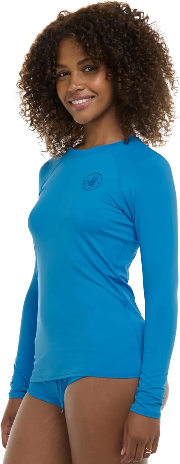 Body Glove Women's Standard Smoothies Sleek Solid Long Sleeve Rashguard with UPF 50 