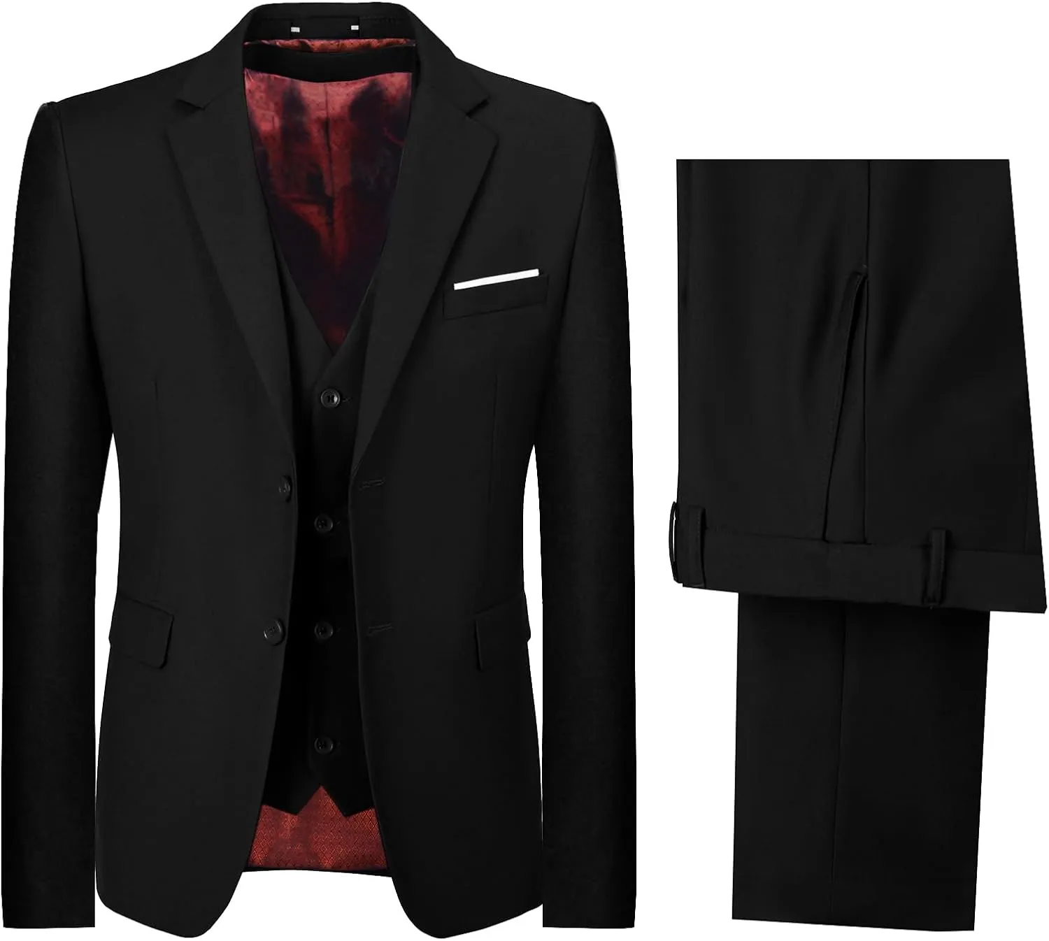 Boys' Suits Formal Tuxedo Slim Fit Boys Suit Set for Wedding Outfit Teen Boy Dress Clothes