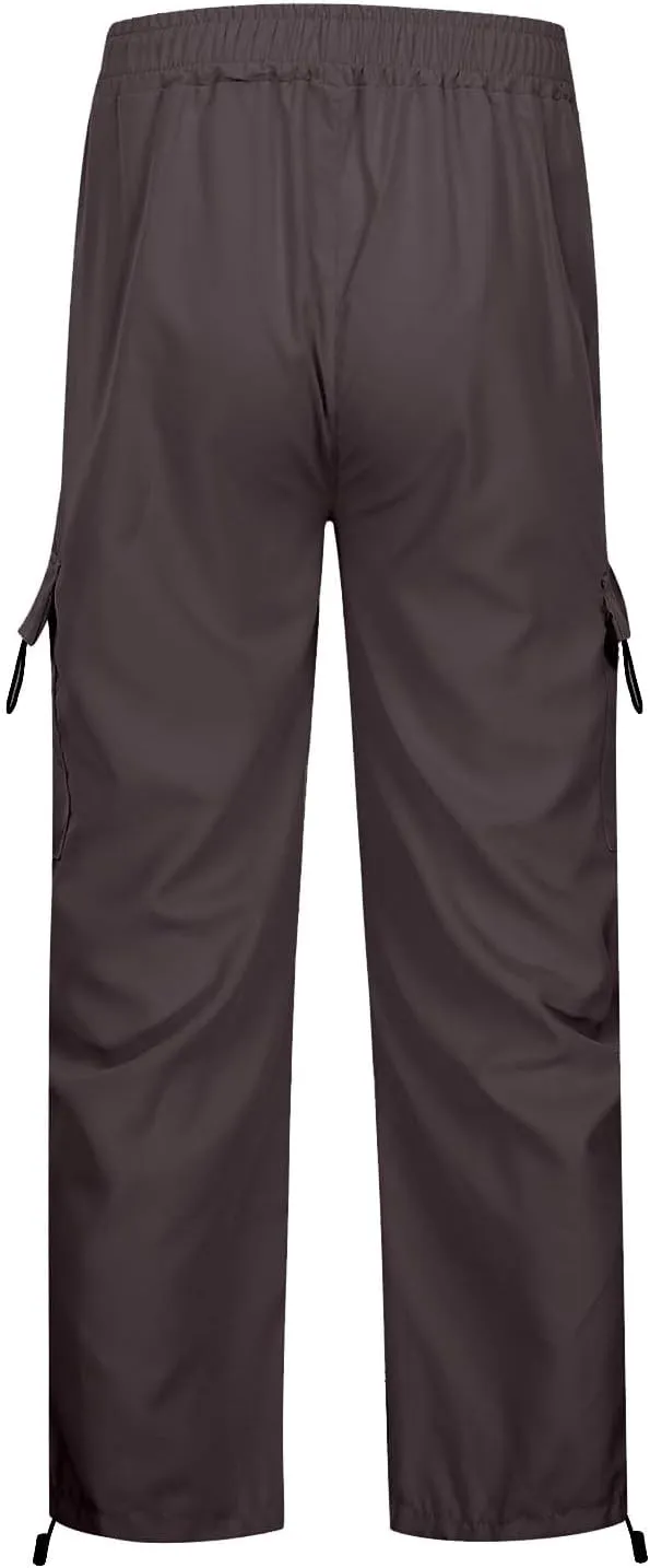 Cargo Pants Women Y2K Baggy Cargo Pants Parachute Pants Trendy Stretchy High Waist Wide Leg Trousers Jogger