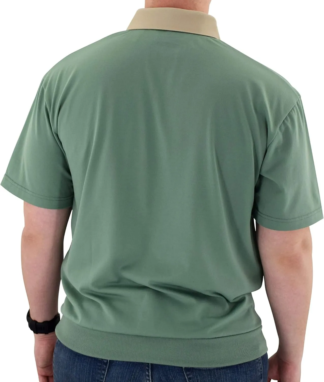 Classics Horizontal Short Sleeve Banded Bottom Shirt 6010-BL12