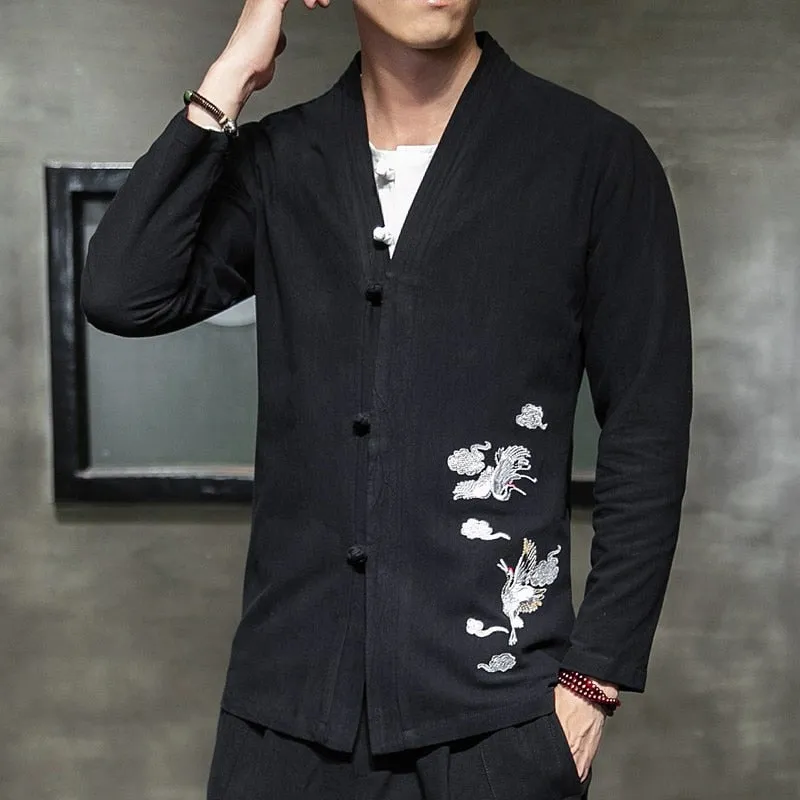 Crane cloud cardigan shirt