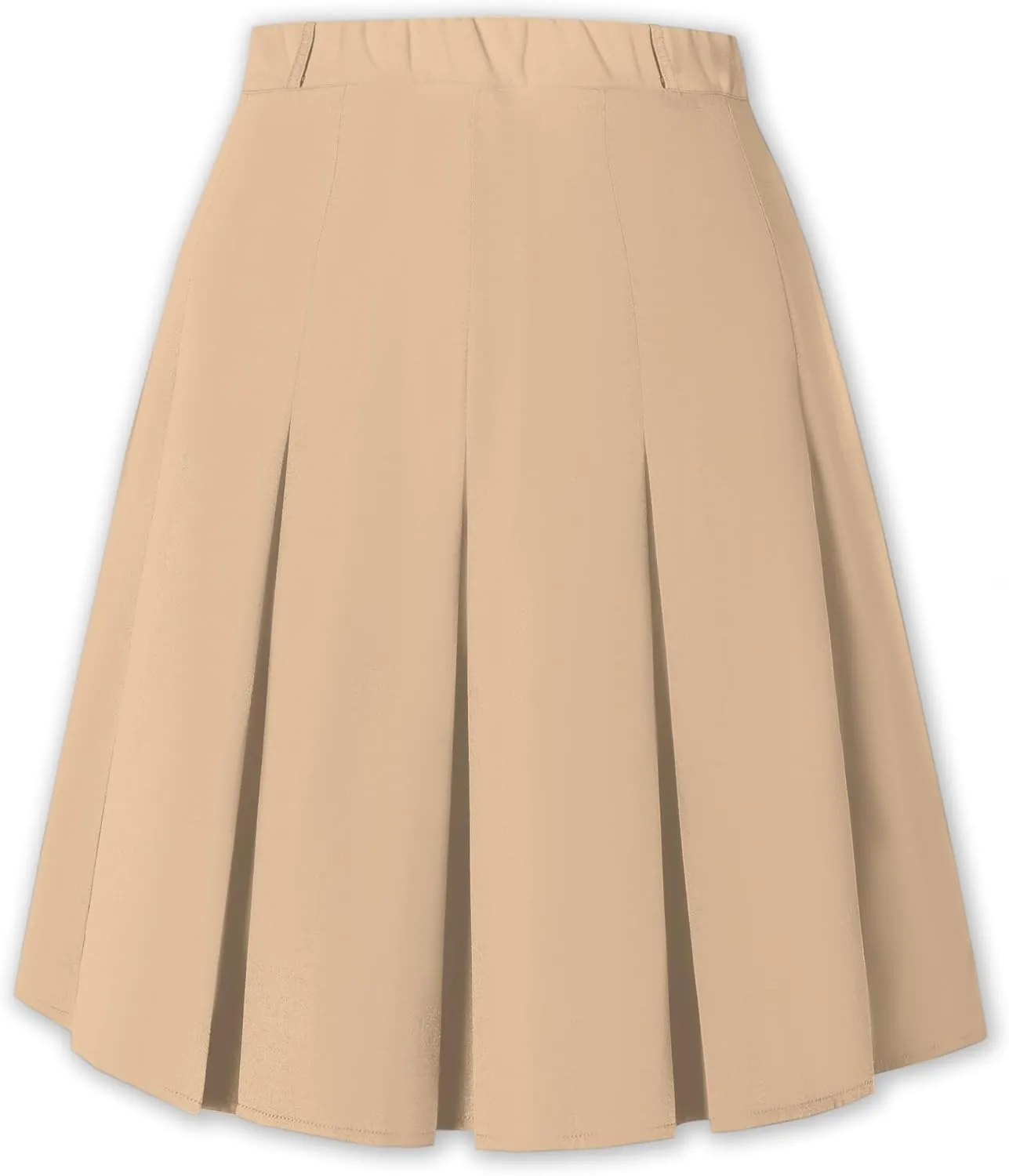 Cromoncent Girls Women's High Waist A-Line Long Pleated Skirts, 6 Years - US 4XL
