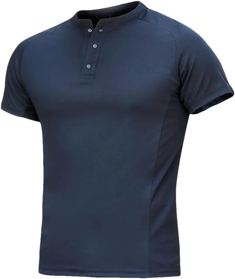 Dvbfufv Men Summer Lightweight Shirts Men Outdoor Tactical Quick Dry Fishing T-Shirt Men Work Short Sleeve Polos Shirt