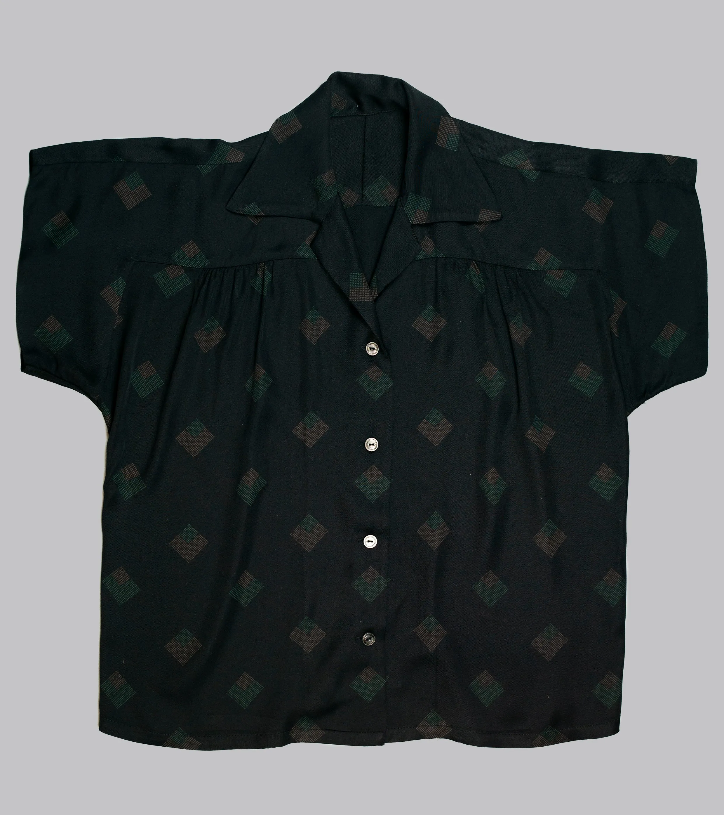 Emmeline Rayon Shirt Black Diamond
