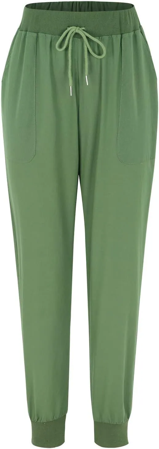 Linen Palazzo Pants for Women Casual High Waist Lightweight Summer Palazzo Trouser with Pockets Ladies Wide Leg Pants