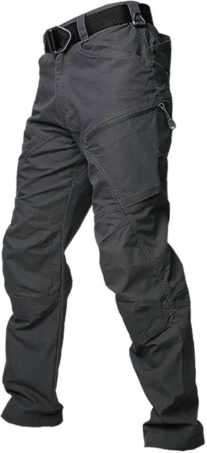 Mencomfy Cargo Pants Waterproof Ripstop Flex Work Pants Construction Tactic Hiking Outdoor Lightweight Trousers