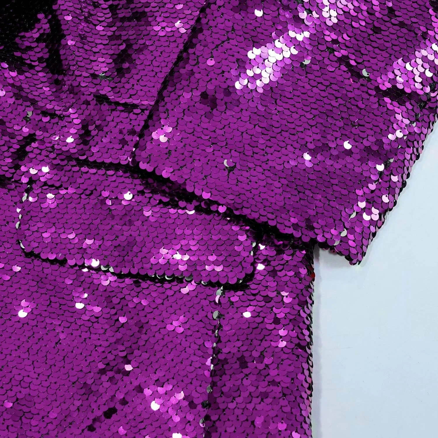 Men's Shiny Sequin Blazer Sparkle Metallic Tuxedo Jacket Party Prom Wedding One Button Jacket