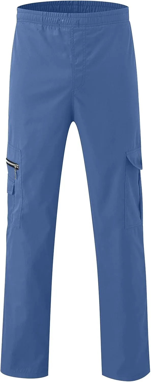 Mens Sweatpants with Pockets Cargo Sweatpants Open Bottom Straight Leg Casual Loose Fit Baggy Athletic Jogger Pants