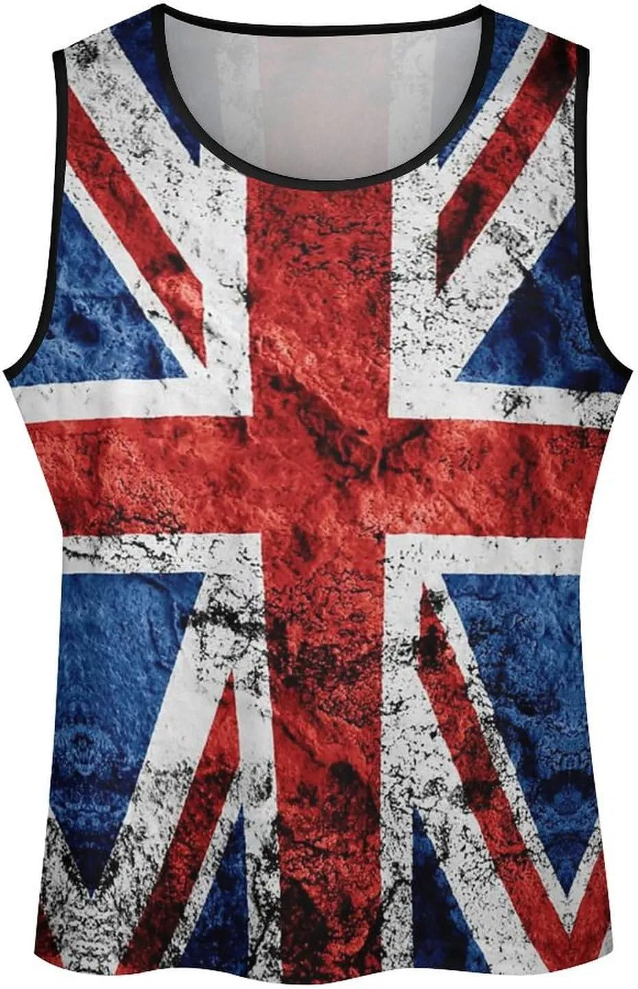 Mens Tank Tops Summer Sleeveless T-Shirt Puerto Rico Flag Casual Funny Gym Workout Tank Top