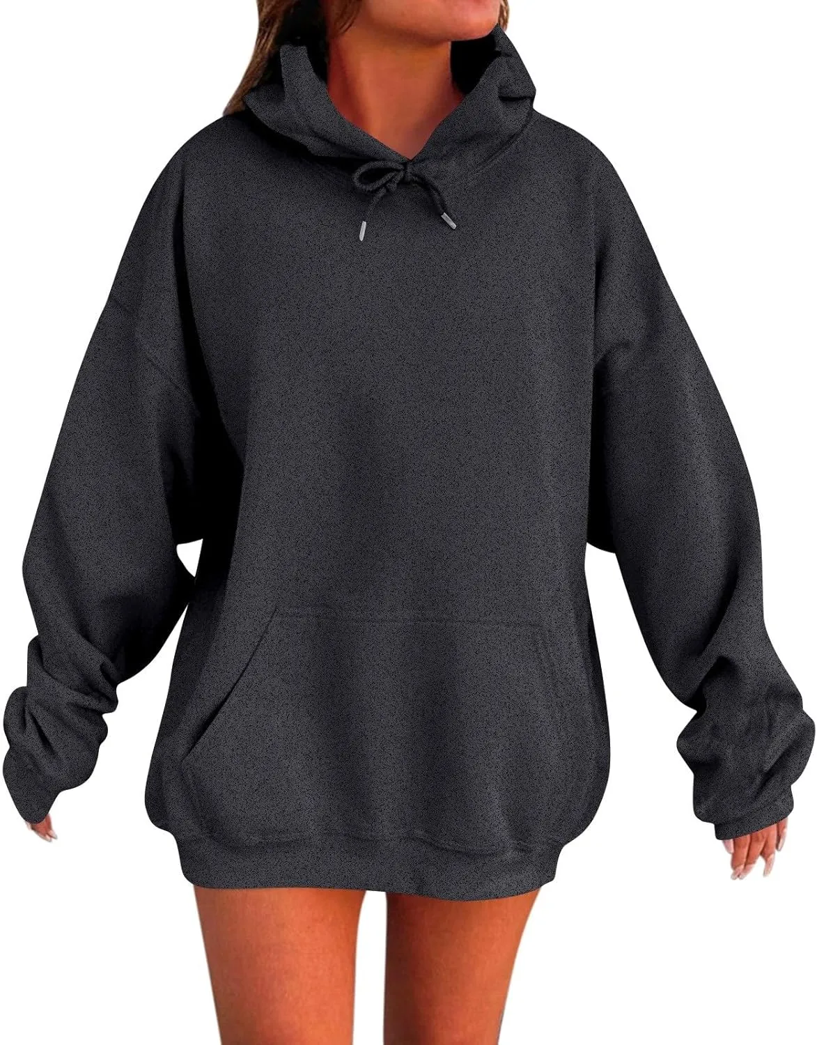 Oversized Hoodies for Women Casual Long Sleeve Pullover Sweaters Trendy Drawstring Fleece Sweatshirts with Pocket