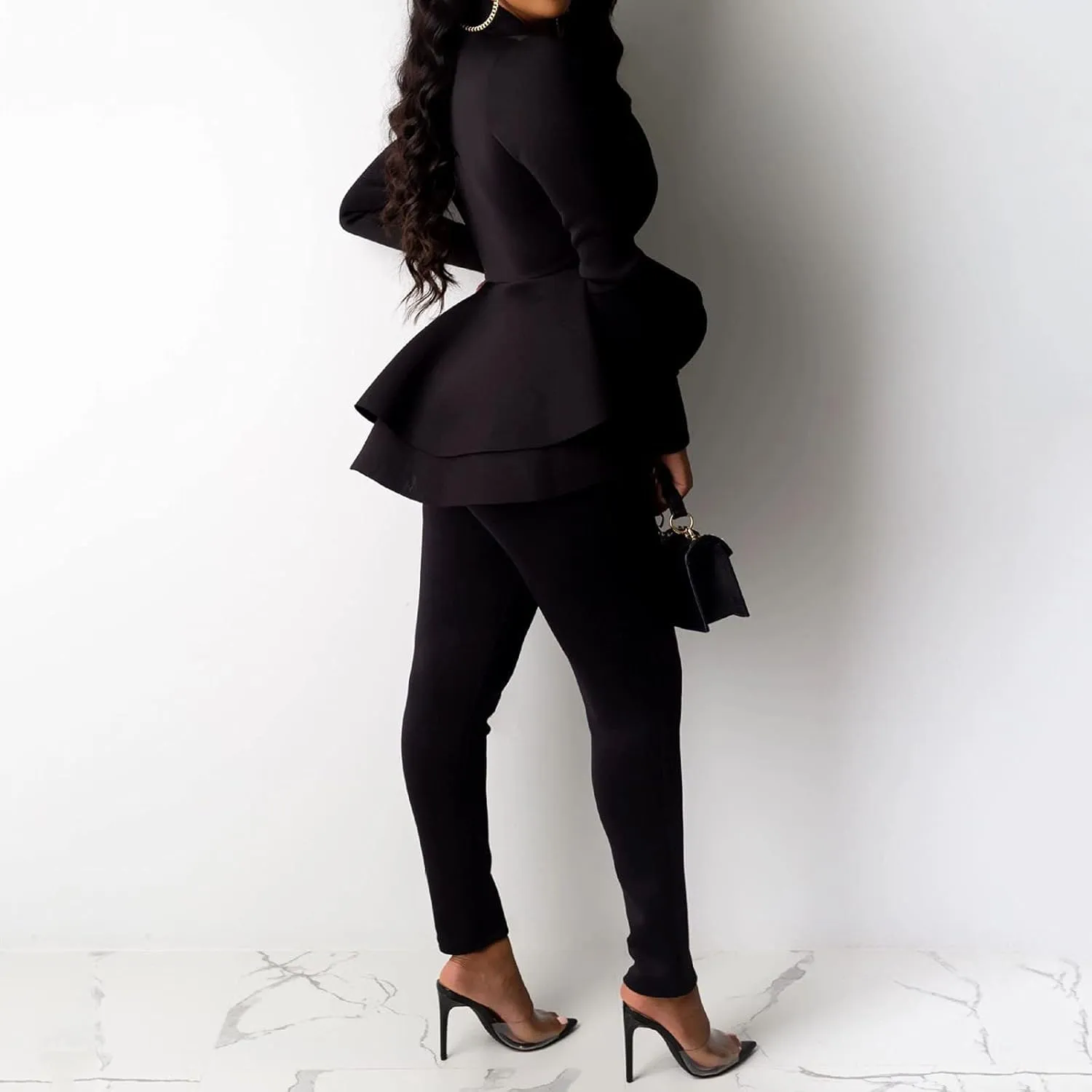Pants Suits for Women Dressy Sexy 2023 Trendy Blazer and Pants Set Business Wedding Pant Suits Formal 2 Piece Outfits