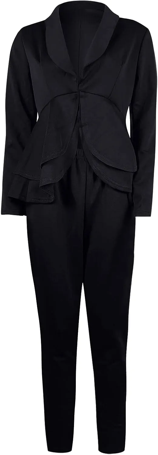 Pants Suits for Women Dressy Sexy 2023 Trendy Blazer and Pants Set Business Wedding Pant Suits Formal 2 Piece Outfits