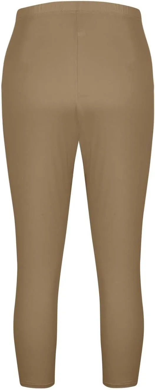 Plus Size Capri Leggings for Women High Waist Tummy Control Stretchy Workout Yoga Pants Casual Summer Capri Pants