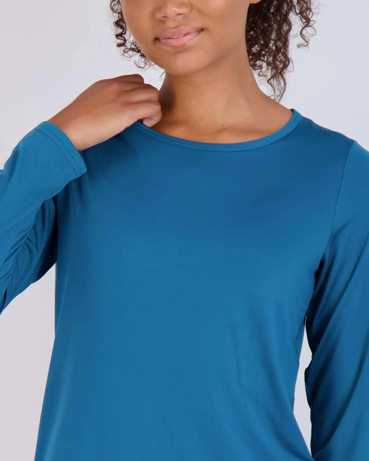 Real Essentials 4 Pack: Women's Dry-Fit Tech Stretch Long-Sleeve Athletic Workout T-Shirt (Available in Plus Size)