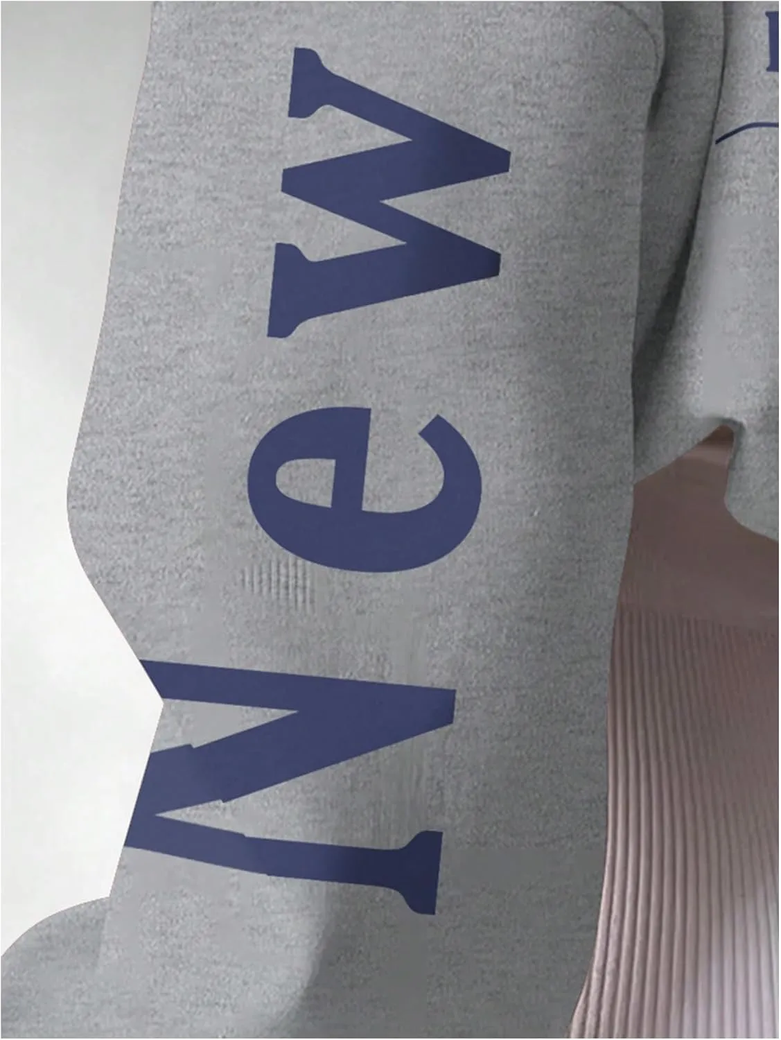SOLY HUX Women's Oversized Preppy Sweatshirts Letter Graphic Crew Neck Long Sleeve Pullover Tops