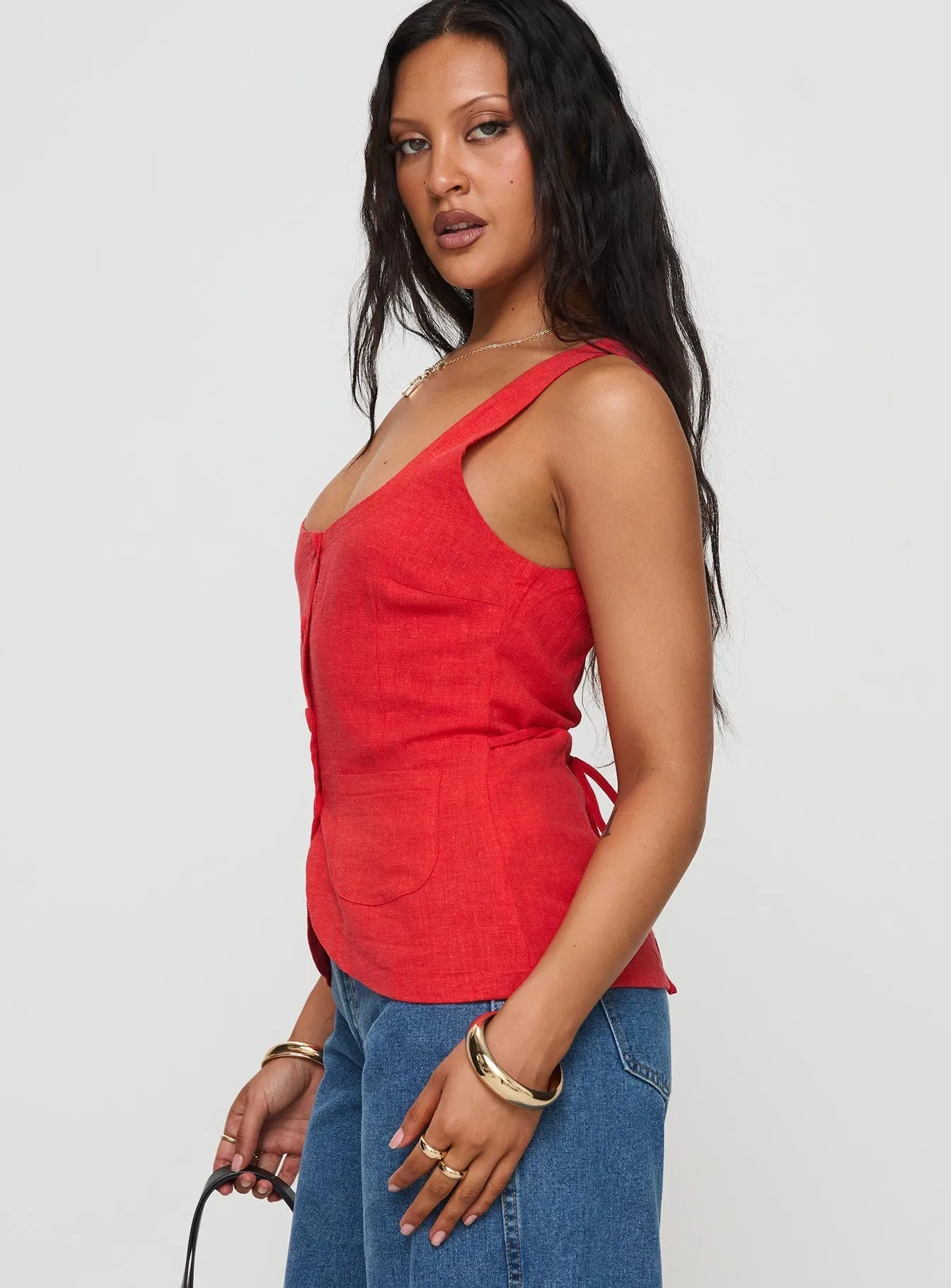 Spirito Vest Top Red