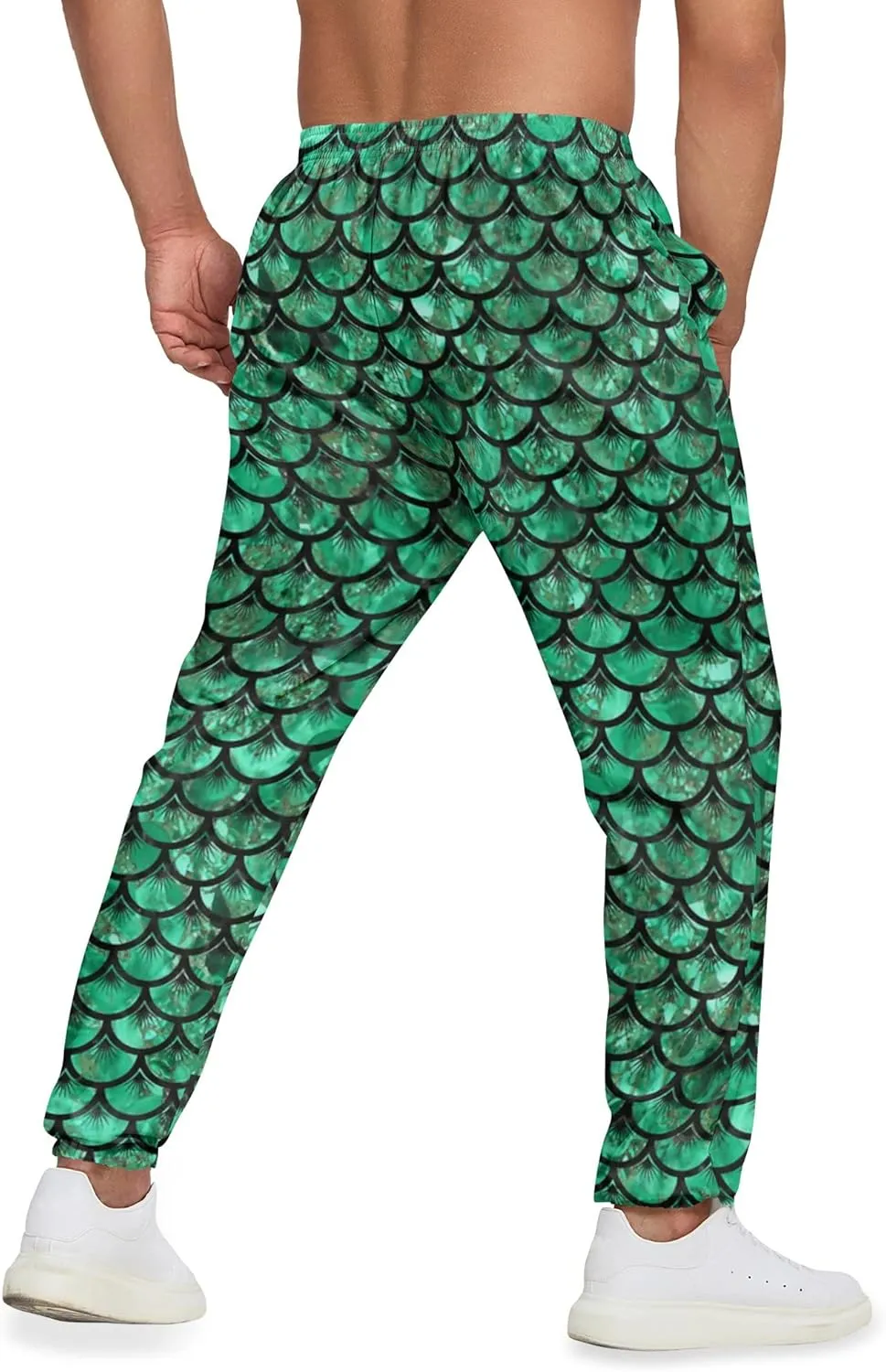 Sweatpants for Men Joggers Pant 3D Printed Sports Pants Workout Pants with 2 Side Pockets