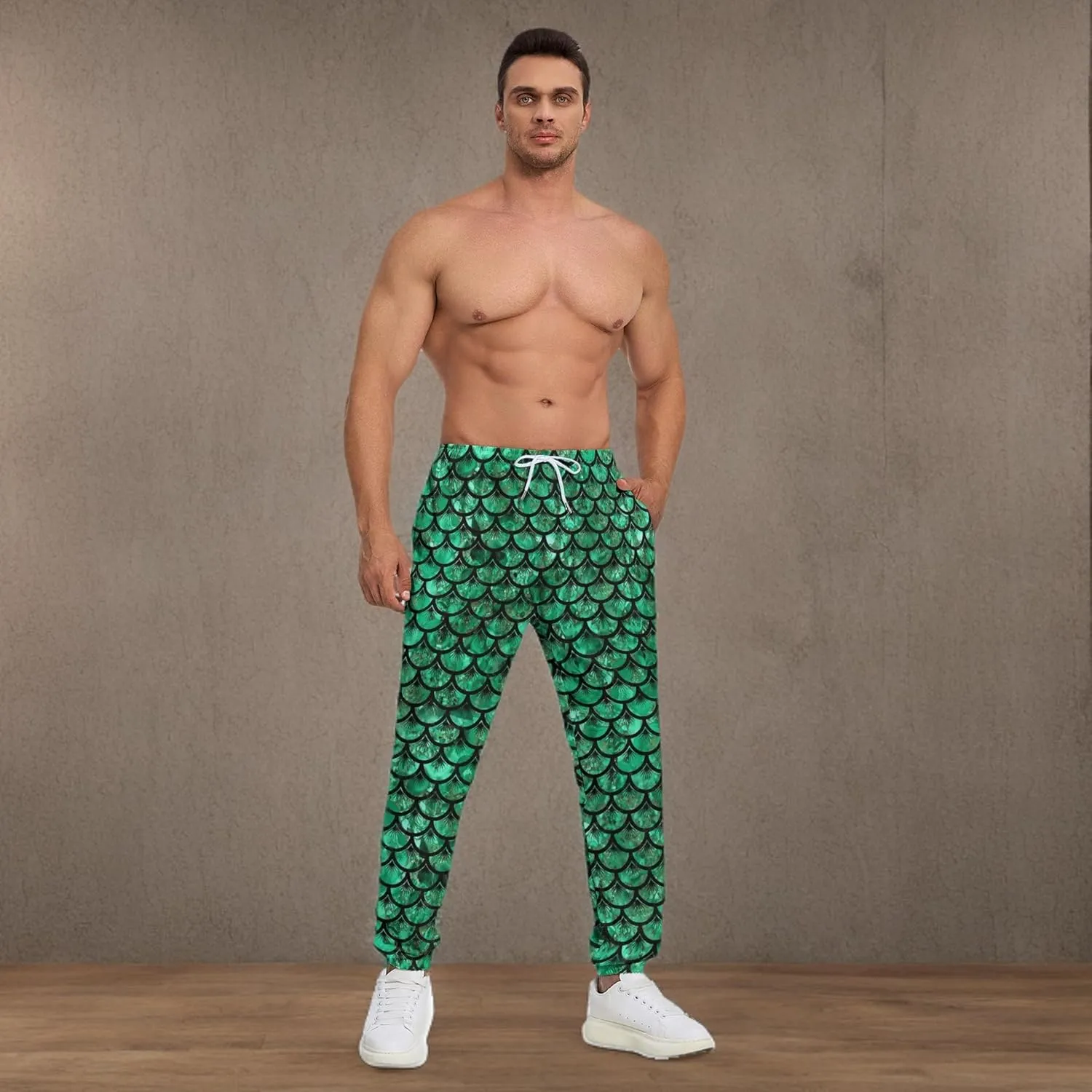 Sweatpants for Men Joggers Pant 3D Printed Sports Pants Workout Pants with 2 Side Pockets