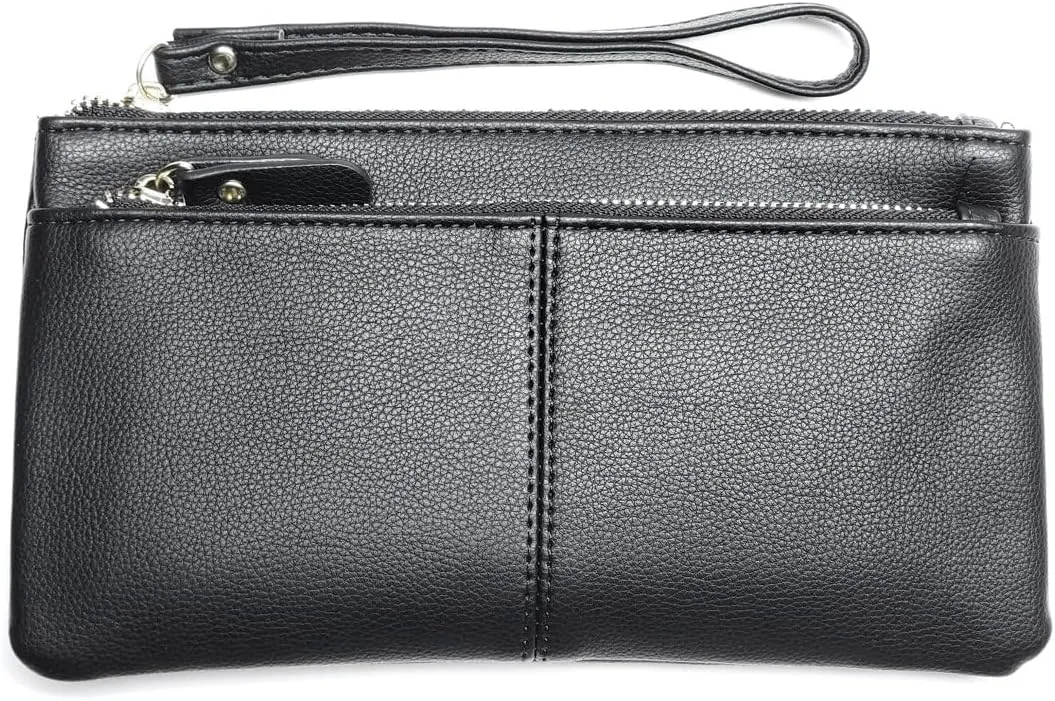 Touch Screen Phone Clutch Bag Case Leather Wristlet Handbag Wallet for Women Girls