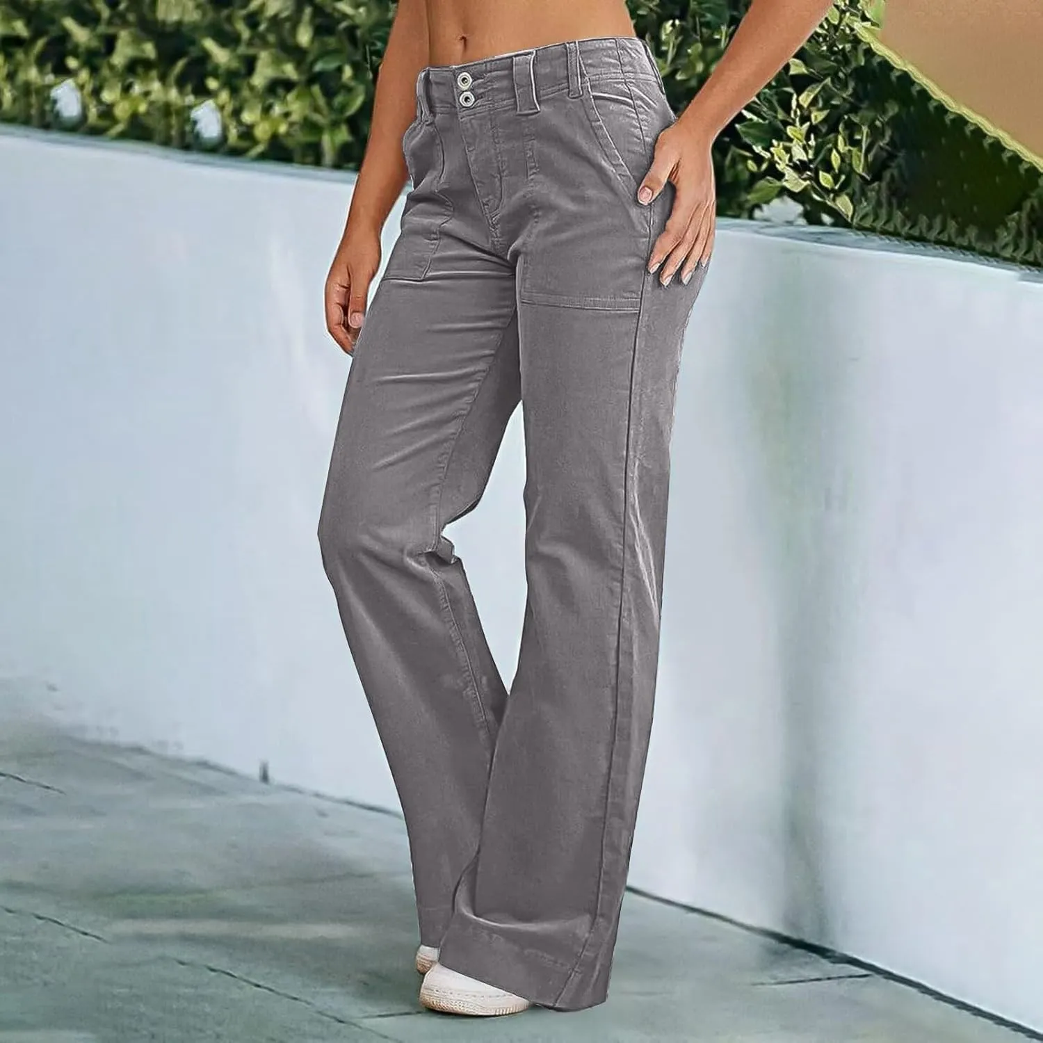 Wide Leg Pants for Women, Wide Leg Straight Oversized Pants High Waisted