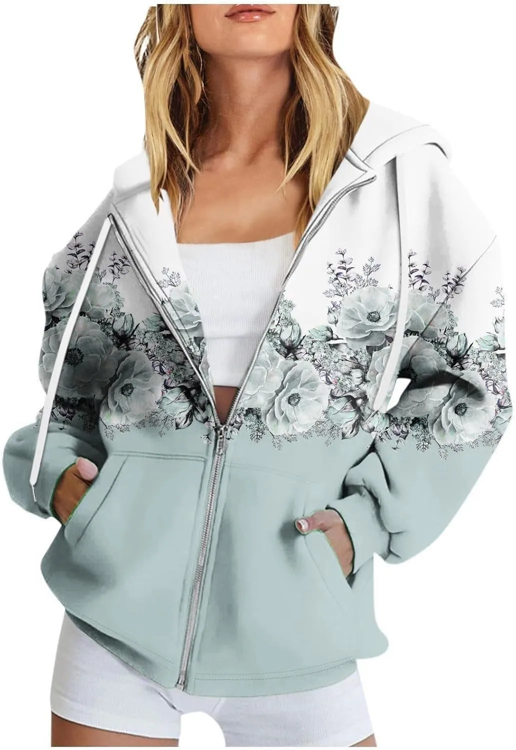 Women Solid Basic Letter Loose Hoodie Women Winter Warm Fashion Long Sleeve Loose Solid Hooded Sweatshirt for Women
