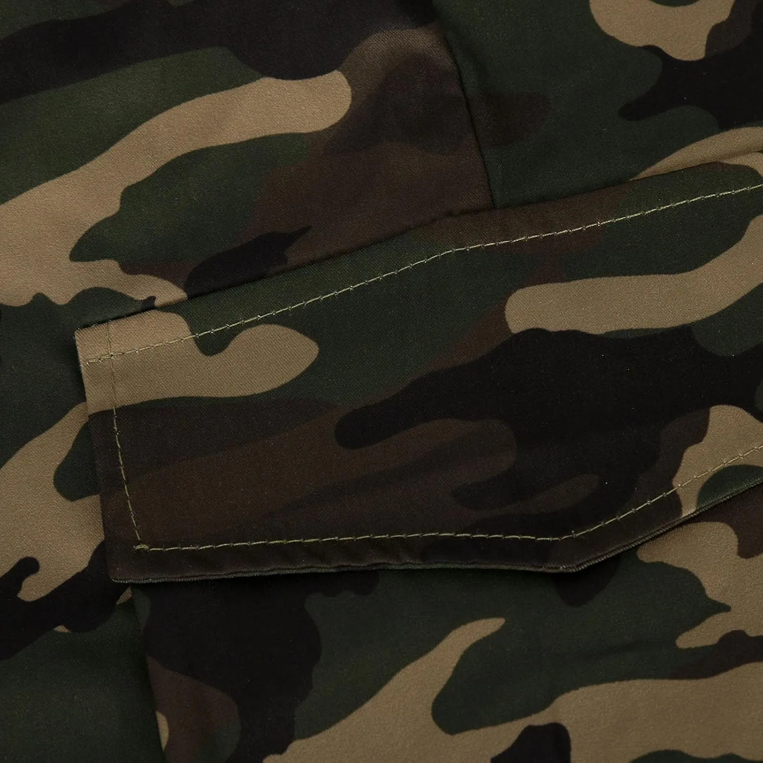 Women's Camo Stretchy Cargo Pants High Elastic Waisted Slim Fit Camouflage Military Trousers with Pockets