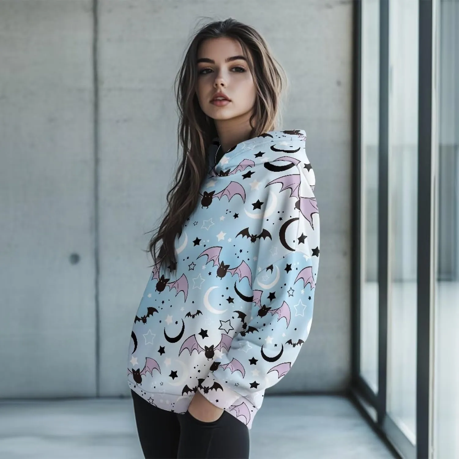 Women's Hoodies Oversized Long Sleeve Sweatshirt Casual Fall Outfits Loose Fit Pullover Tops Sizes S-2XL