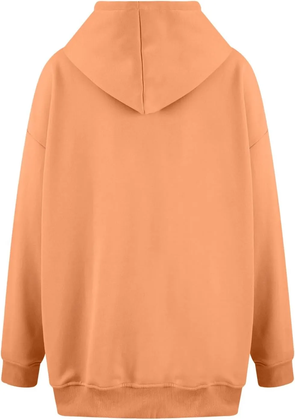 Women's Oversized Hoodie Fleece Cropped Sweatshirt Long Sleeve Weight Pullover with Pocket Lightweight Hoodie
