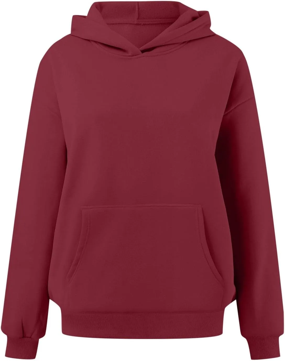 Womens Oversized Hoodies Trendy Preppy Sweatshirts Casual Pocket Drop Shoulder Pullover Sweater Fall Outfits