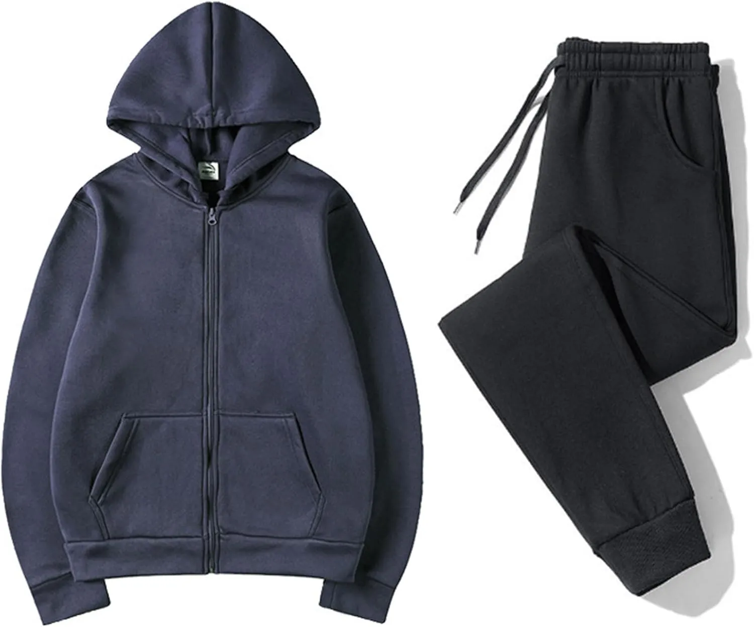 Womens Two Piece Outfits Long Sleeve V Neck Y2K Fashion Hoodie Sweatshirt Long Pants Outfits