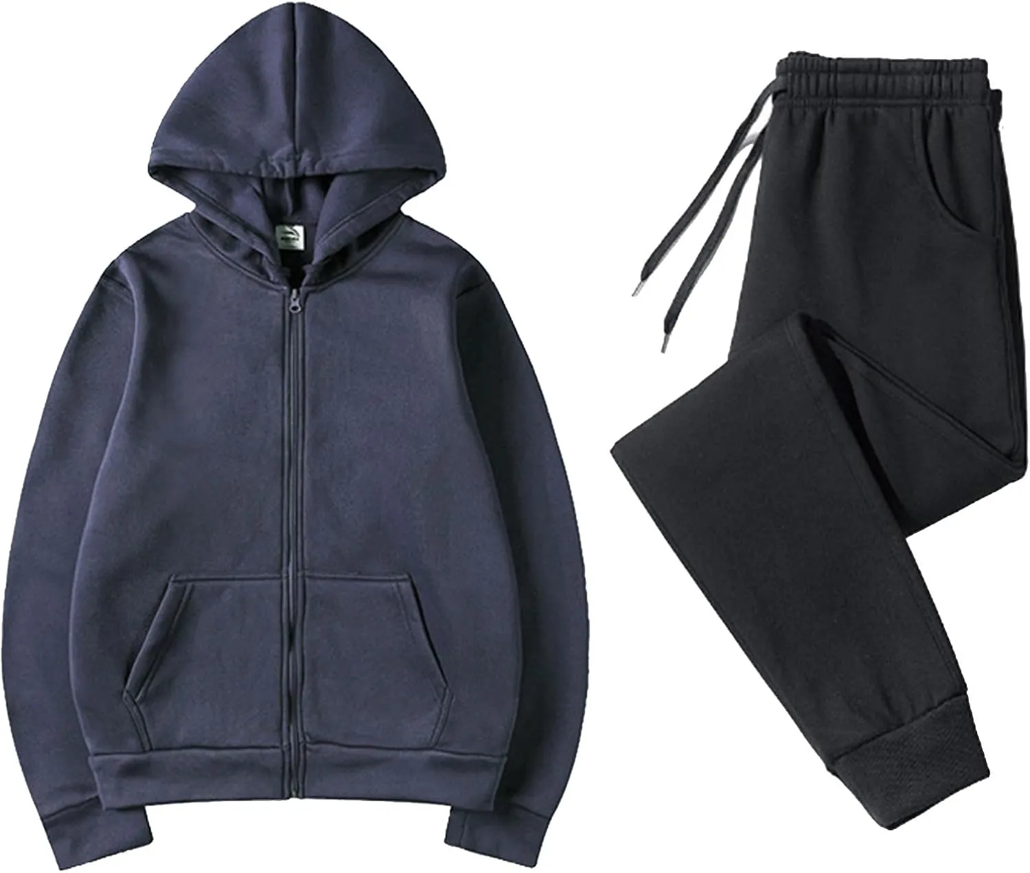 Womens Two Piece Outfits Long Sleeve V Neck Y2K Fashion Hoodie Sweatshirt Long Pants Outfits